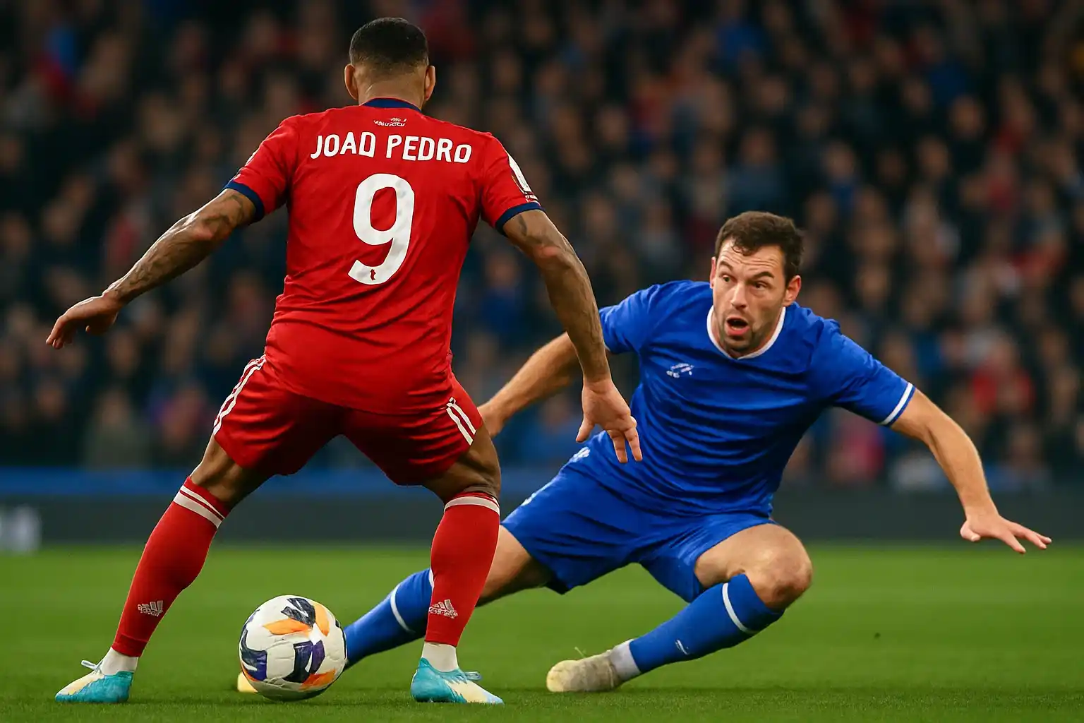 Joao Pedro khiến trung vệ đối phương... mất phương hướng hoàn toàn